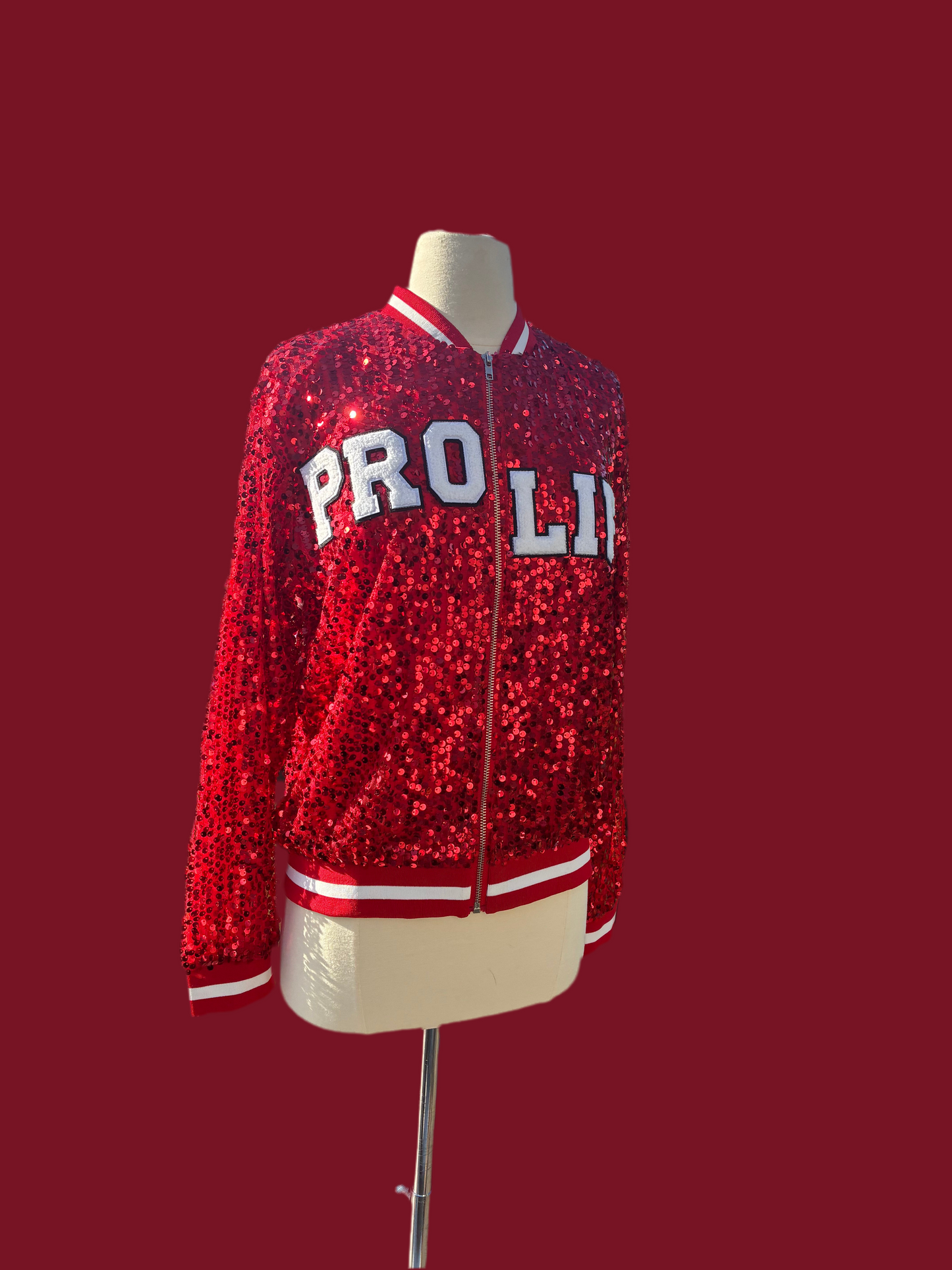 Red “PRO LIFE Sequin Jacket