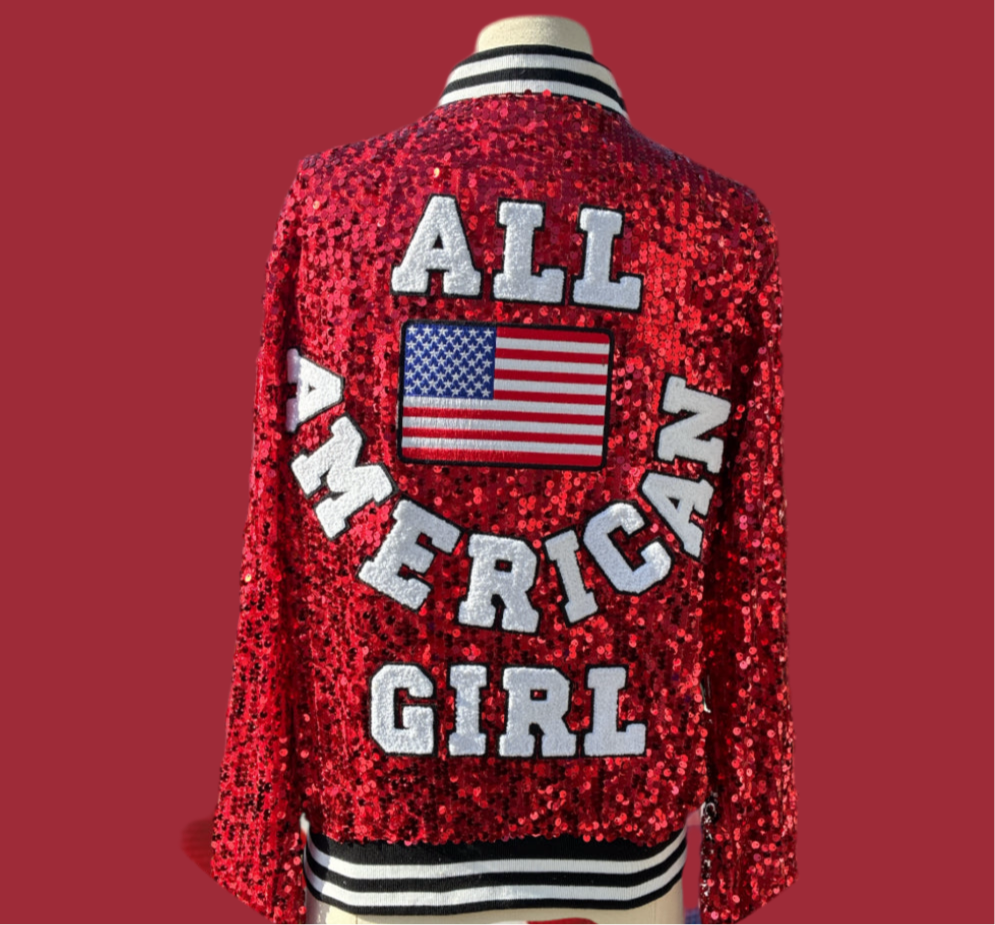 Red “ All American Girl Sequin Jacket