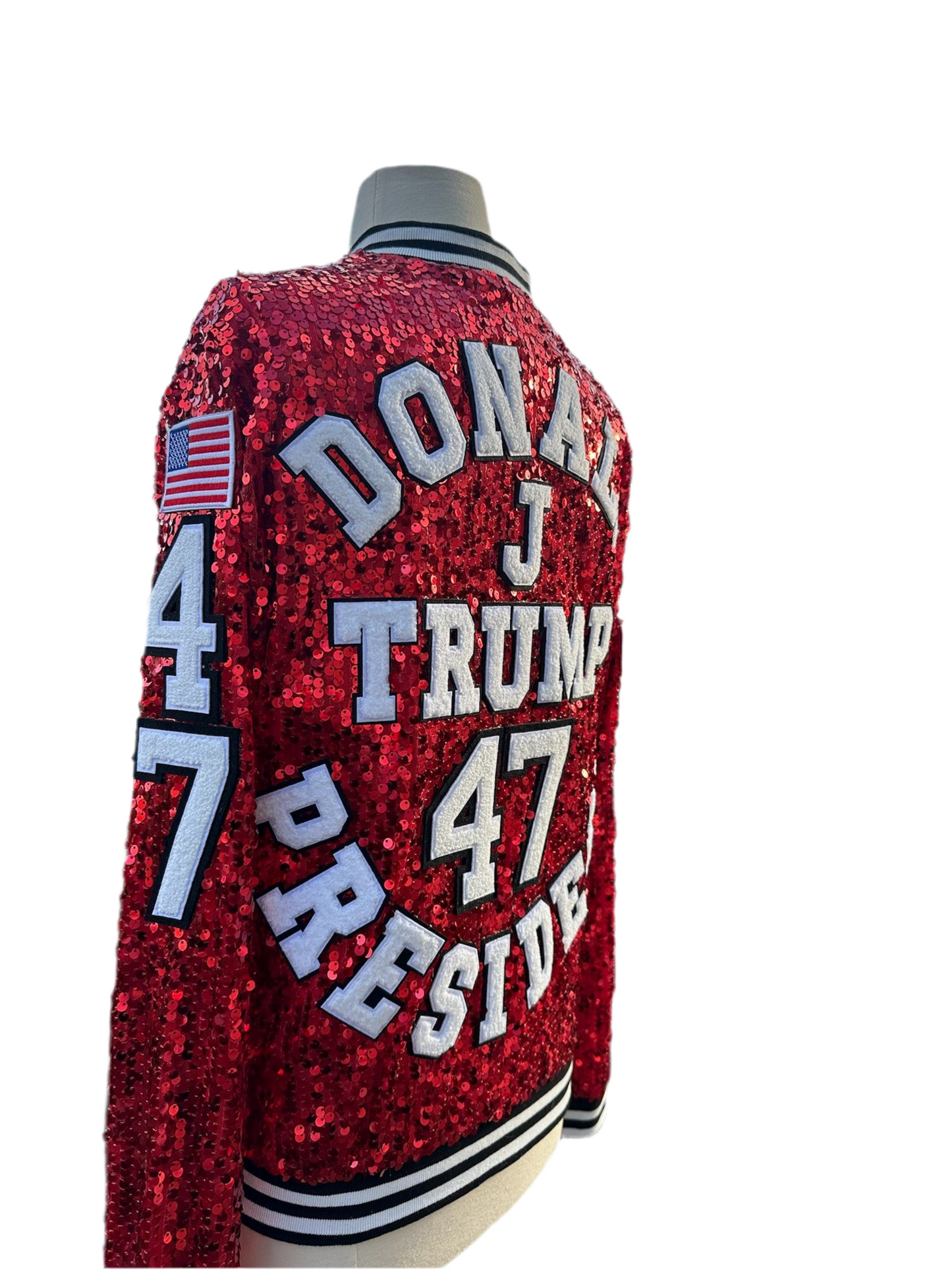 Inauguration Custom Red Sequin Jacket