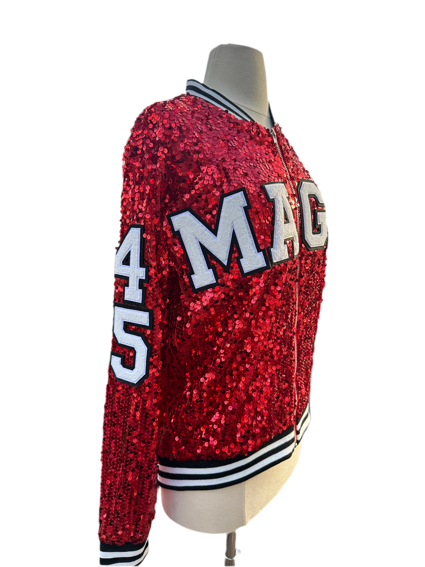 Inauguration Custom Red Sequin Jacket