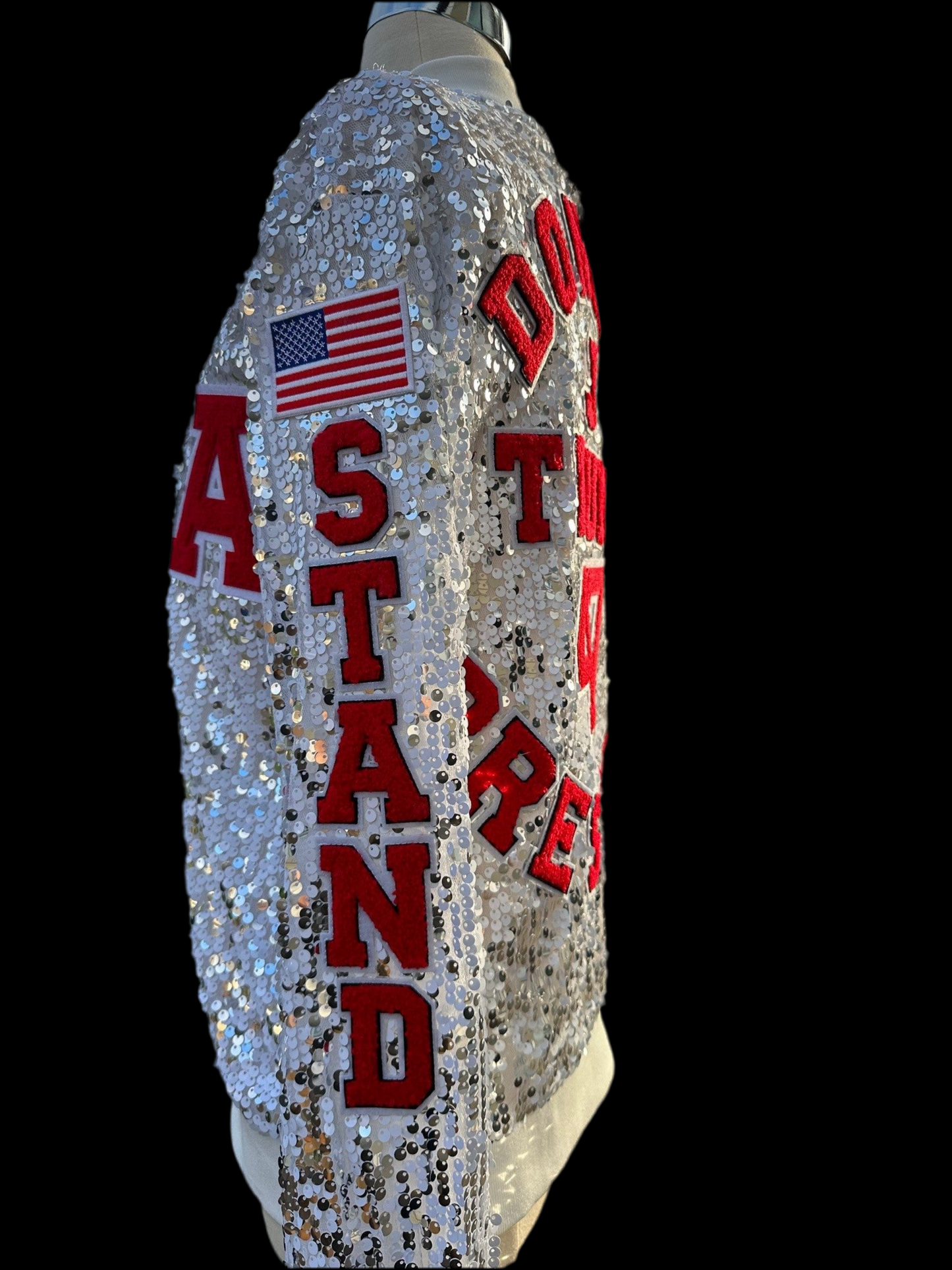 Inauguration Custom White/Silver Jacket - Ready To Ship - Size L