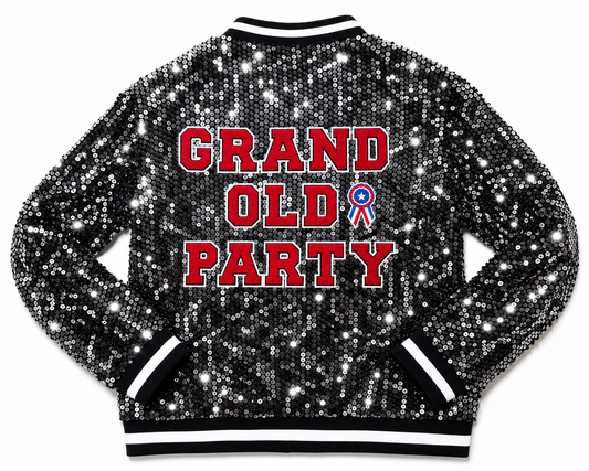 "GRAND OLD PARTY"   Sequin Jacket!