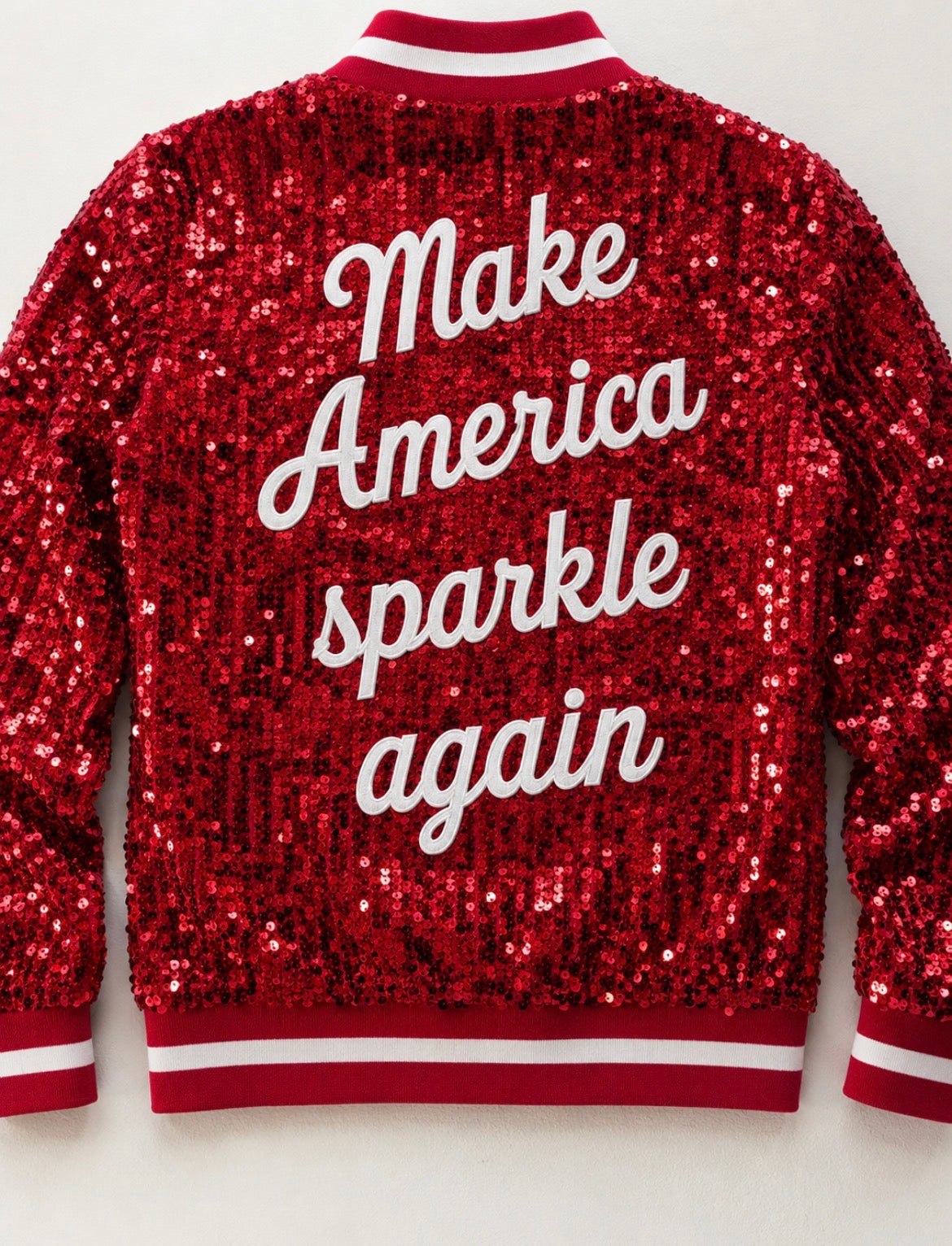 Red Sequin "MAKE AMERICA SPARKLE AGAIN"