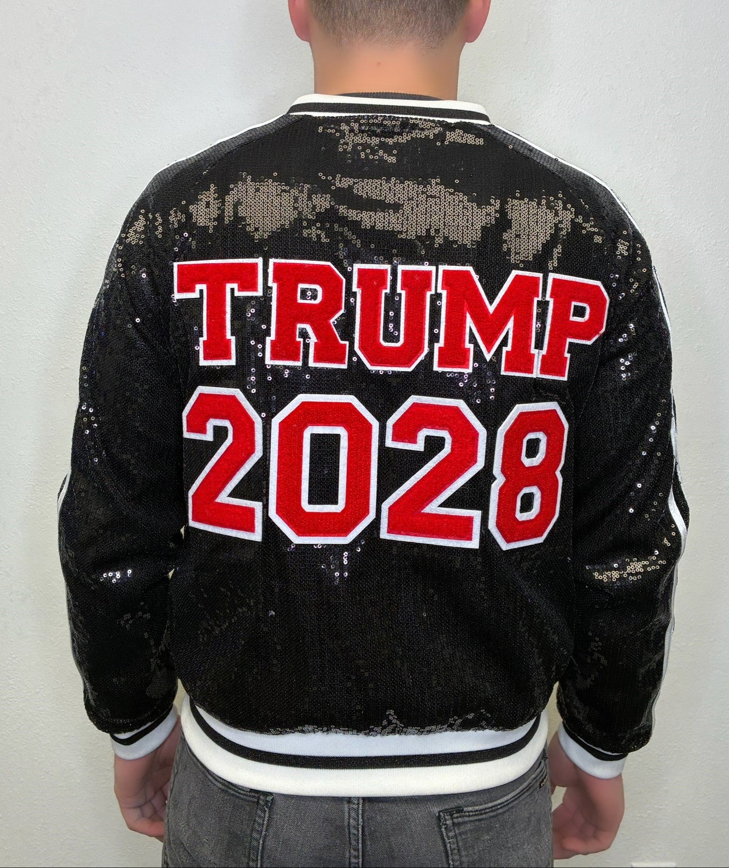 Men's MAGA Trump 2028 Black Commemorative Jacket