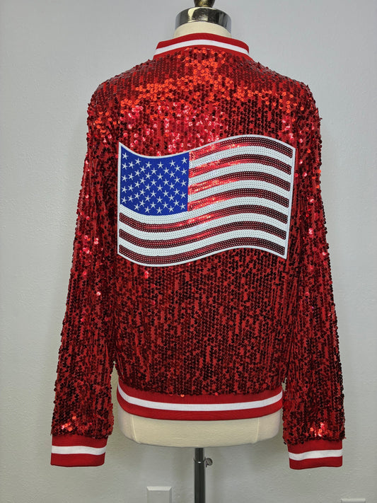 Custom USA Red Commemorative Jacket